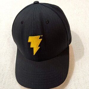 Black Adam Bolt Embroidered Baseball Hat Cotton Adjustable